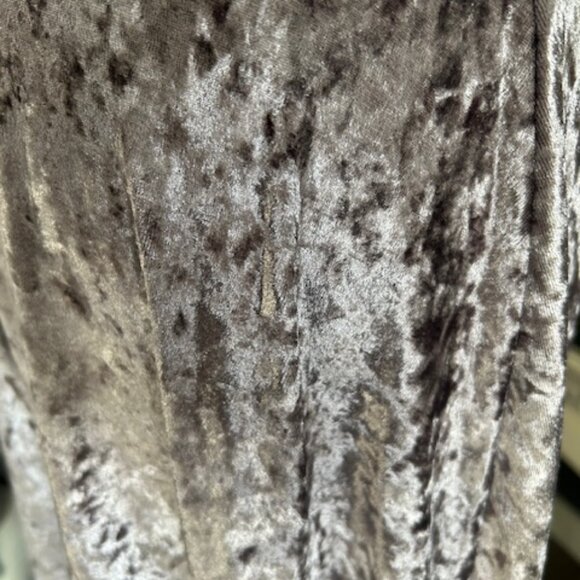 Silver Velvet Strapless Gown - Size Small (Never Worn!) - Picture 4 of 4